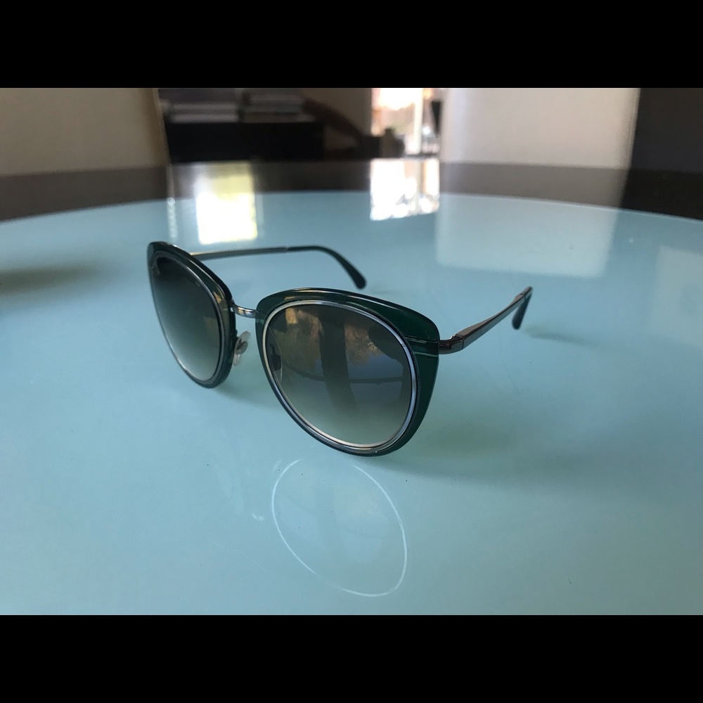 Green Chanel Sunglasses